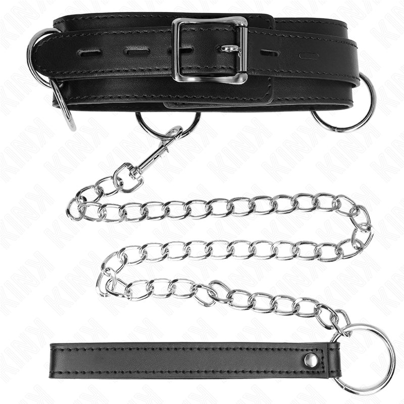 KINK - COLLIER ESCLAVAGE 3 ANNEAUX AVEC BANDE 80 CM 53 X 5 CM