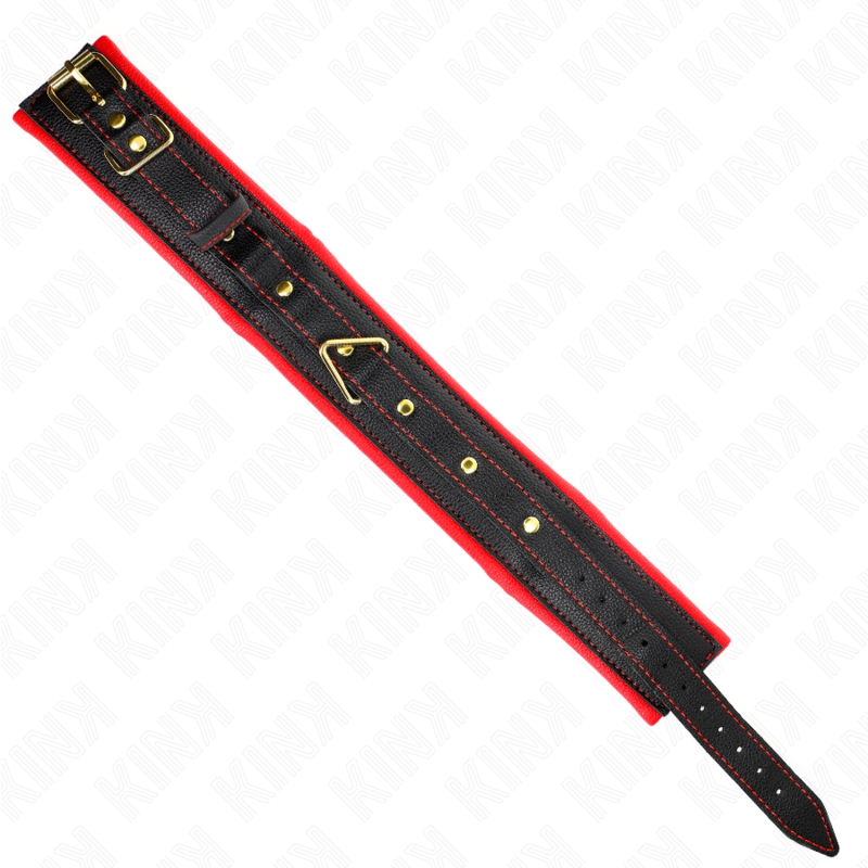 KINK - COLLIER EN SIMILICUIR ÉPONGE MODÈLE 2 RÉGLABLE 37-54 CM X 3 CM
