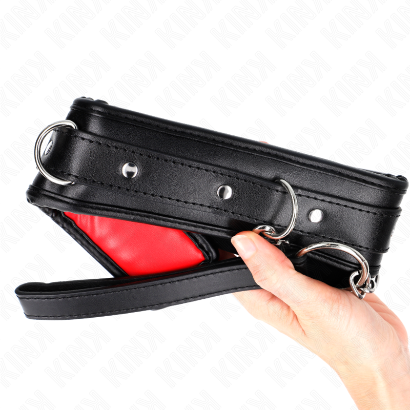 KINK - COLLIER EN SIMILI-CUIR ÉPONGE MODÈLE 3 RÉGLABLE 37-54 CM X 3 CM