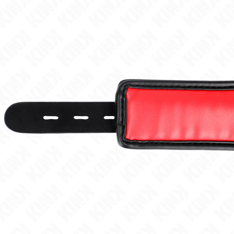KINK - COLLIER EN SIMILI-CUIR ÉPONGE MODÈLE 3 RÉGLABLE 37-54 CM X 3 CM