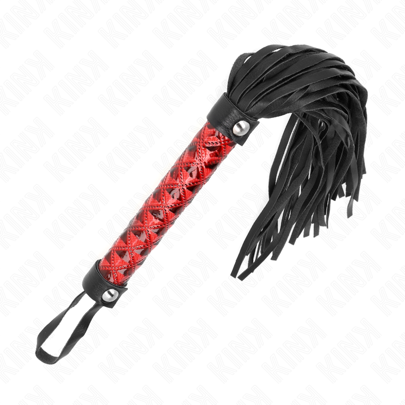 KINK - FOUET AVEC MOTIF LOSANGES 40 CM