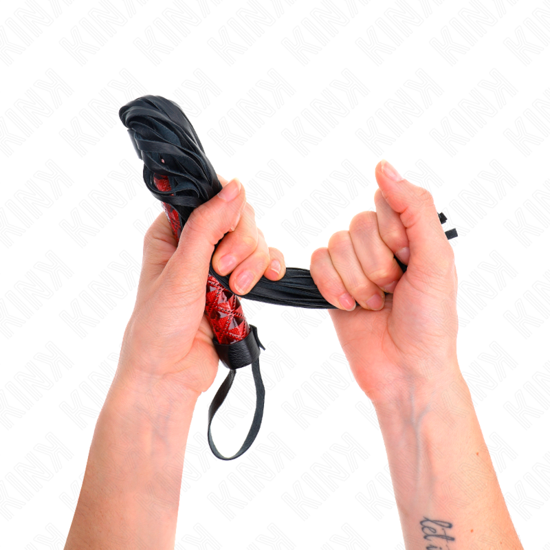 KINK - FOUET AVEC MOTIF LOSANGES 40 CM