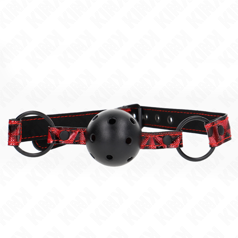 KINK - BALLE MOTIF LOSANGE 4,5 CM MODÈLE GAG 2 64,5 CM RÉGLABLE 42-60 CM