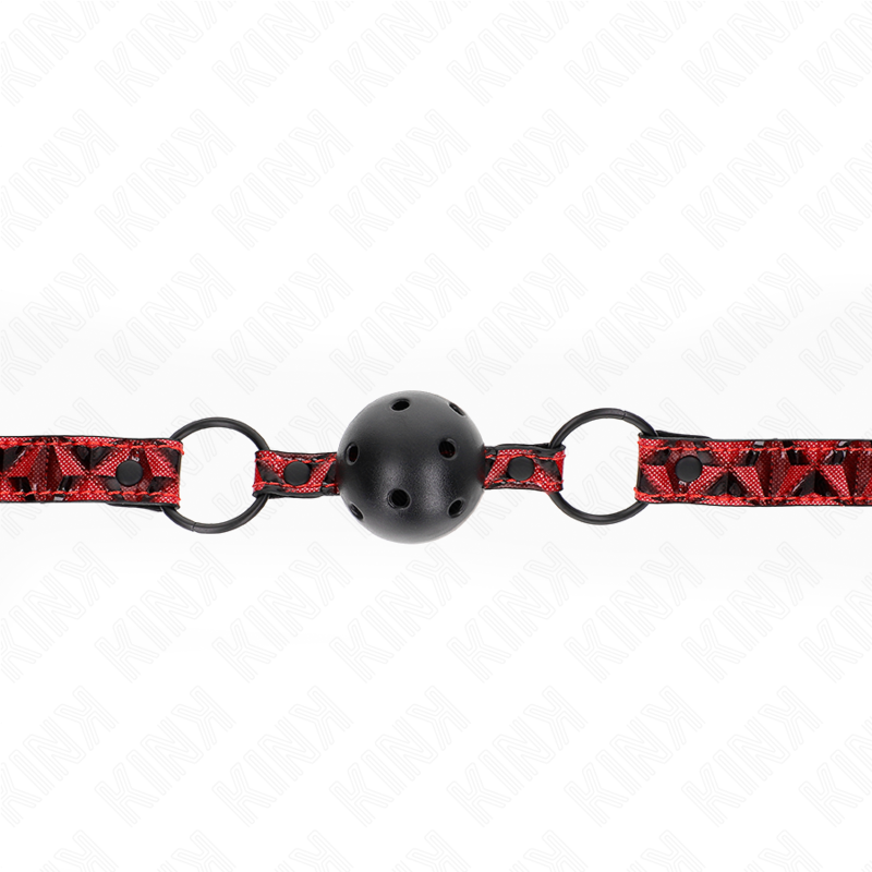 KINK - BALLE MOTIF LOSANGE 4,5 CM MODÈLE GAG 2 64,5 CM RÉGLABLE 42-60 CM