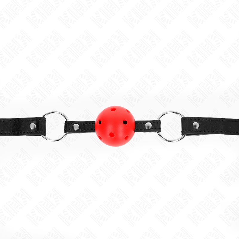 KINK - CREUX, DUR, BOULE ROUGE, 4,5 CM, BÂILLON, MODÈLE 1, 63,5 X 2 CM