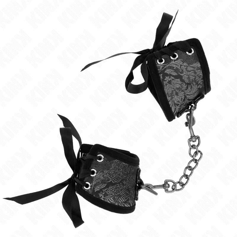 KINK - MENOTTES SCANDALE EN DENTELLE NOIRE 24,5 CM X 6,5 CM
