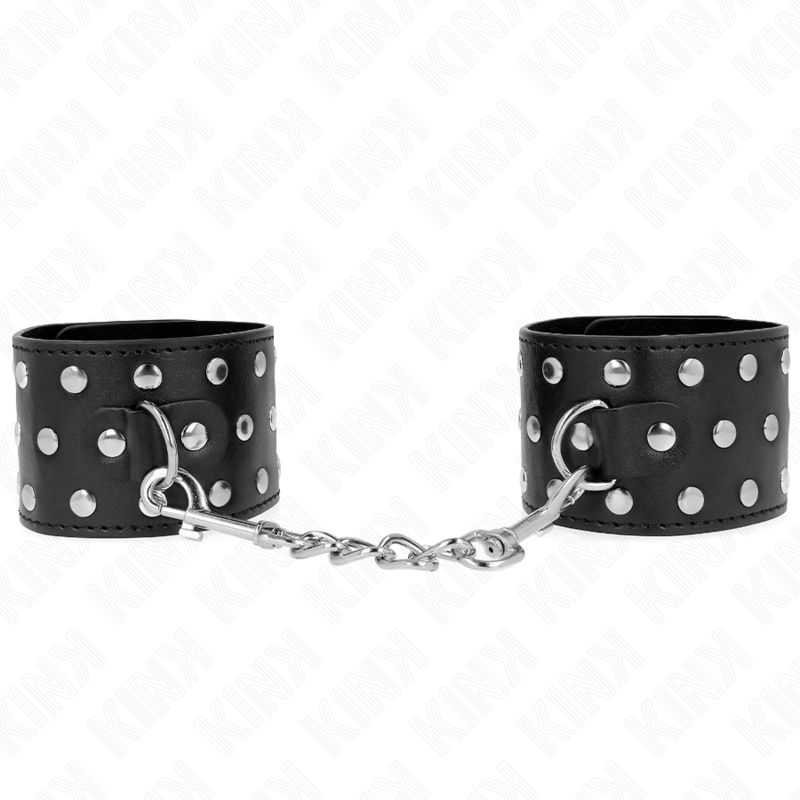 KINK - MENOTTES DE POIGNET PUNK RÉGLABLES 19-24 CM X 5,5 CM