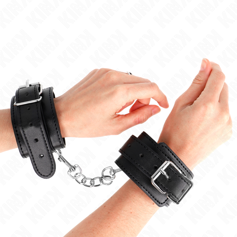KINK - MENOTTES MINCES NOIRES RÉGLABLES 21-33 CM