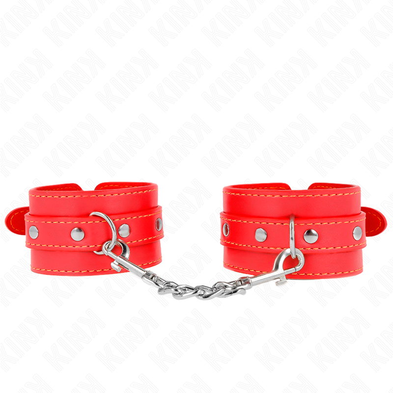 KINK - MENOTTES MINCES ROUGES RÉGLABLES 21-33 CM