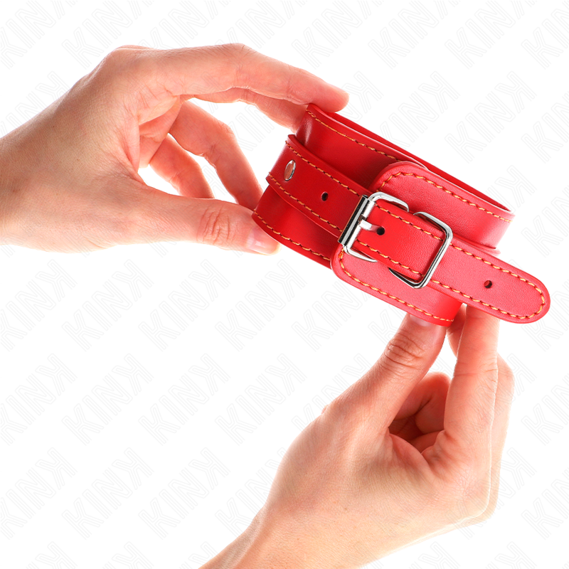 KINK - MENOTTES MINCES ROUGES RÉGLABLES 21-33 CM