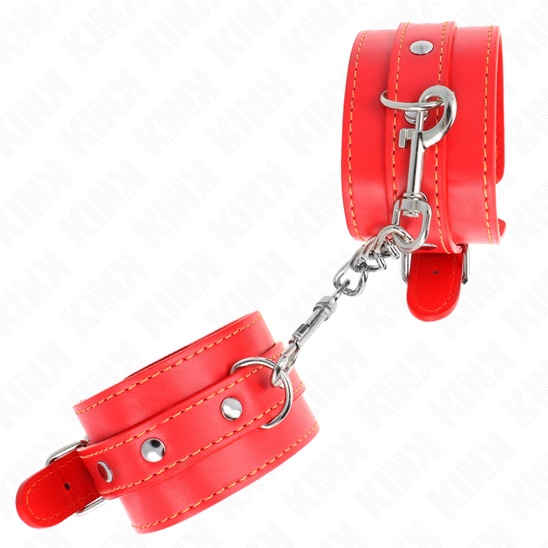KINK - MENOTTES MINCES ROUGES RÉGLABLES 21-33 CM
