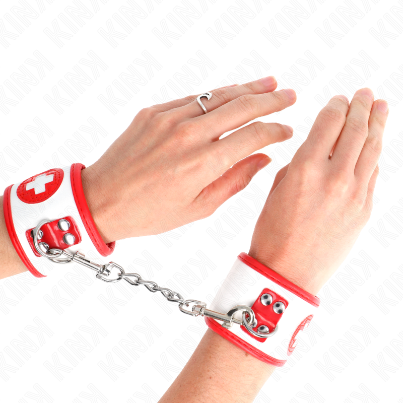 KINK - MENOTTES MINI POUR INFIRMIÈRES, RÉGLABLES 18-23 CM X 5 CM