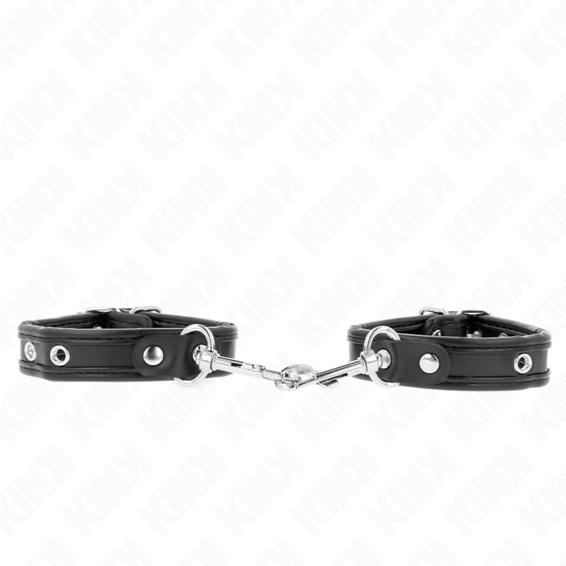 KINK - MINI-BRACELETS NOIRS CLOUTÉS RÉGLABLES 16-22 CM X 2 CM