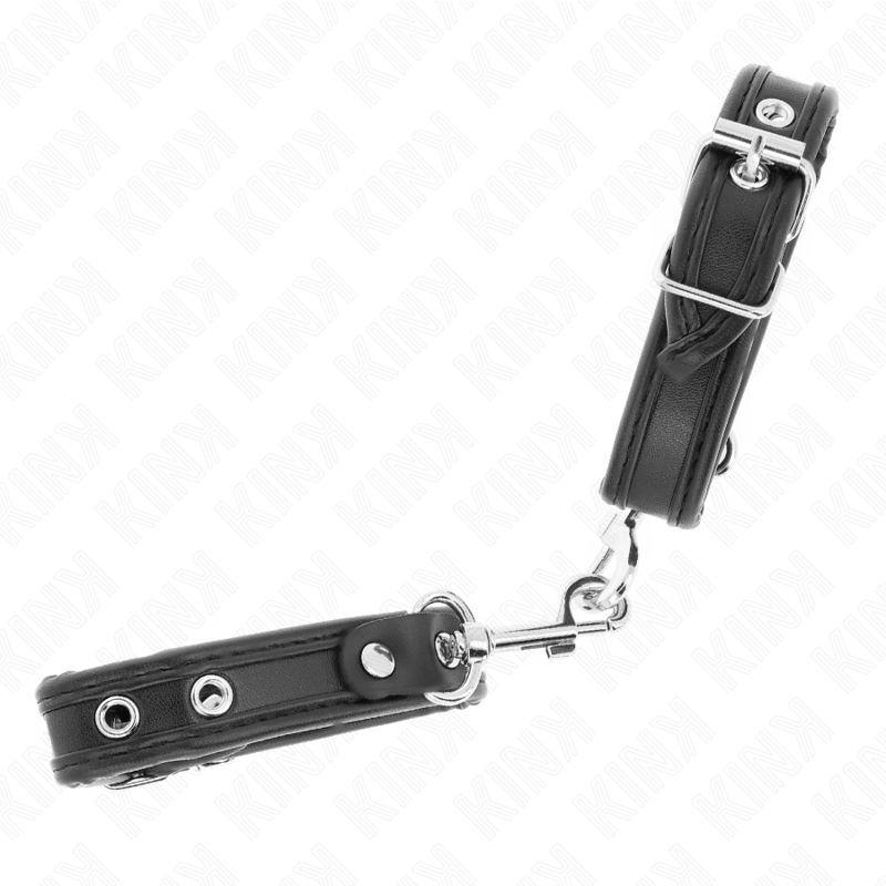 KINK - MINI-BRACELETS NOIRS CLOUTÉS RÉGLABLES 16-22 CM X 2 CM