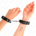 KINK - MINI-BRACELETS NOIRS CLOUTÉS RÉGLABLES 16-22 CM X 2 CM