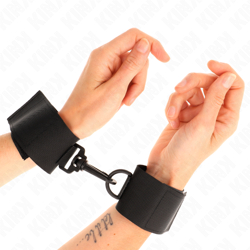 KINK - MENOTTES EN NYLON NOIR