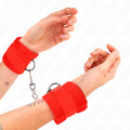 KINK - MENOTTES EN FOURRURE POUR DÉBUTANTS ROUGES 30 X 7 CM