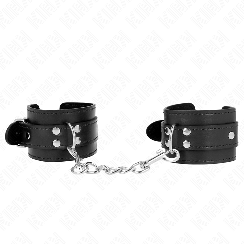 KINK - MENOTTES SIMPLES NOIRES AJUSTABLES 20-23 CM X 5,5 CM