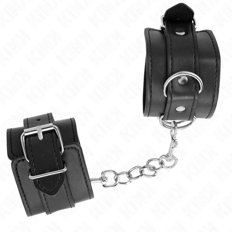 KINK - MENOTTES SIMPLES NOIRES AJUSTABLES 20-23 CM X 5,5 CM