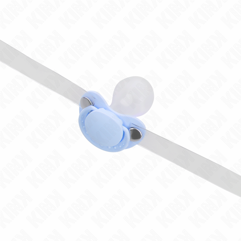 KINK - COLLIER TÉTINE BLEU CLAIR 5,5 x 4 CM RÉGLABLE 43-60 CM