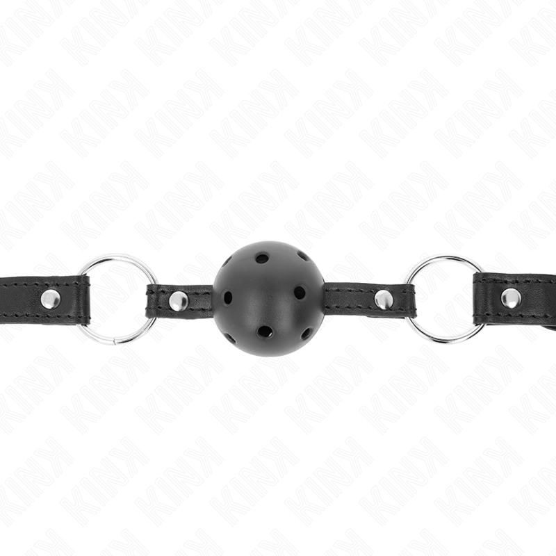 KINK - BAILLON BOULE NOIRE CREUSE 4,5 CM MODÈLE GAG 1 63,5 X 2 CM