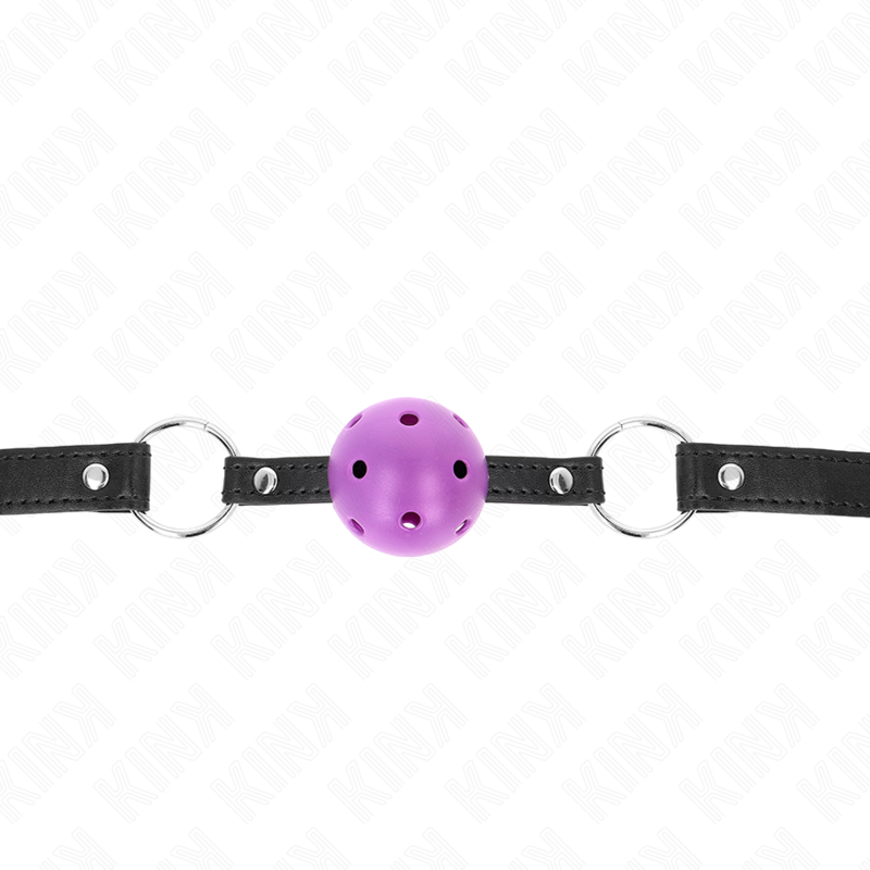 KINK - CREUX, DUR, BOULE VIOLETTE, 4,5 CM, Bâillon, 63,5 X 2 CM