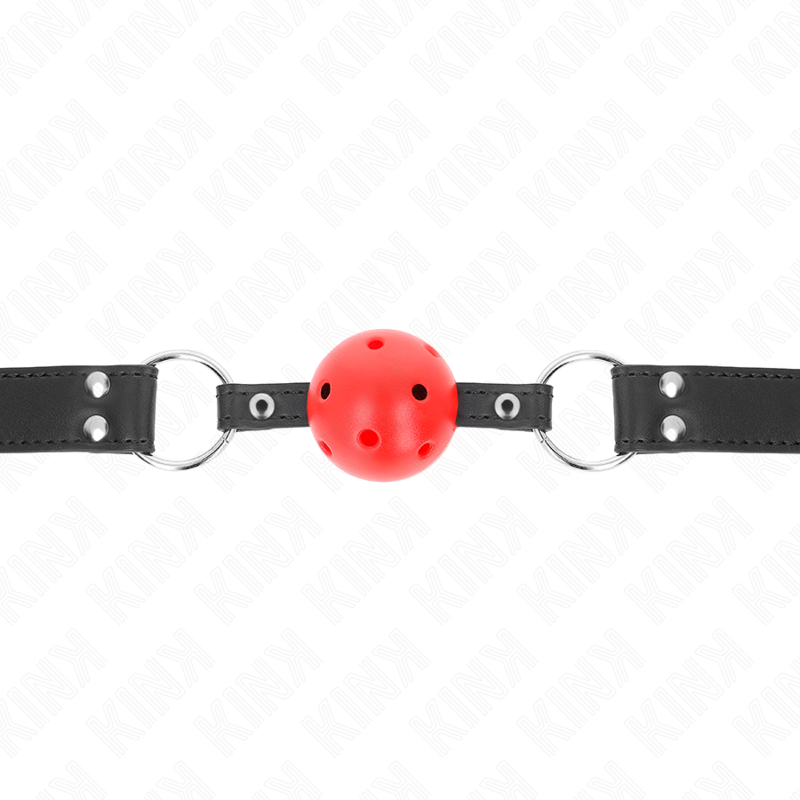 BAILLON DE BAIN KINK RESPIRANT 4 CM AVEC DOUBLE RIVET EN CUIR 62,5 x 2,5 CM RÉGLABLE 42-58 CM