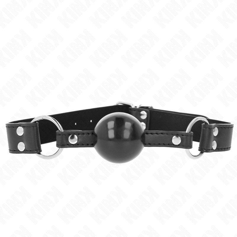 KINK - BOULE SOUPLE ET FERME DE 4 CM AVEC BANDE EN SIMILICUIR 62 x 2,5 CM RÉGLABLE 42-58 CM