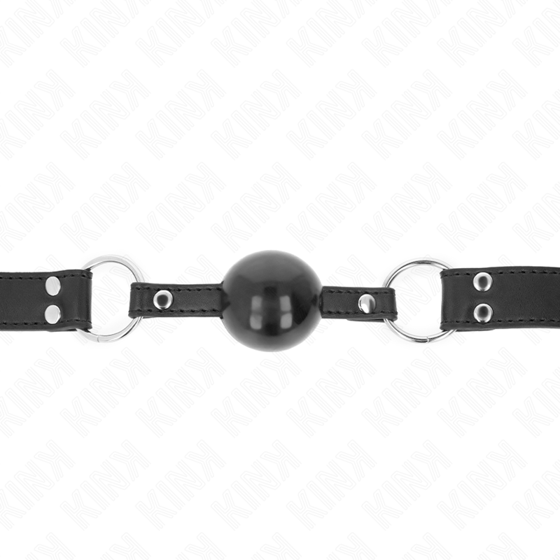 KINK - BOULE SOUPLE ET FERME DE 4 CM AVEC BANDE EN SIMILICUIR 62 x 2,5 CM RÉGLABLE 42-58 CM