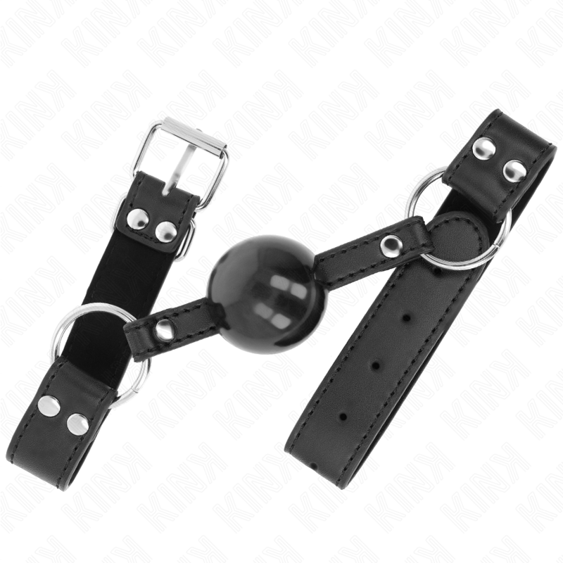 KINK - BOULE SOUPLE ET FERME DE 4 CM AVEC BANDE EN SIMILICUIR 62 x 2,5 CM RÉGLABLE 42-58 CM