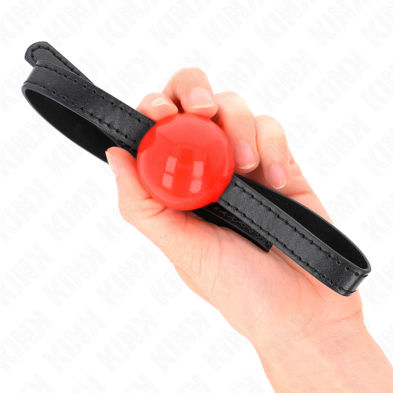 KINK - BALLE PLEINE ROUGE INDIVIDUELLE 4 CM BÂILLON 65 x 1,5 CM