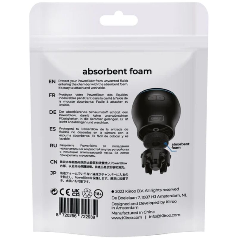 KIIROO - MOUSSE ABSORBANT LES CHOCS POWER, PACK DE 5