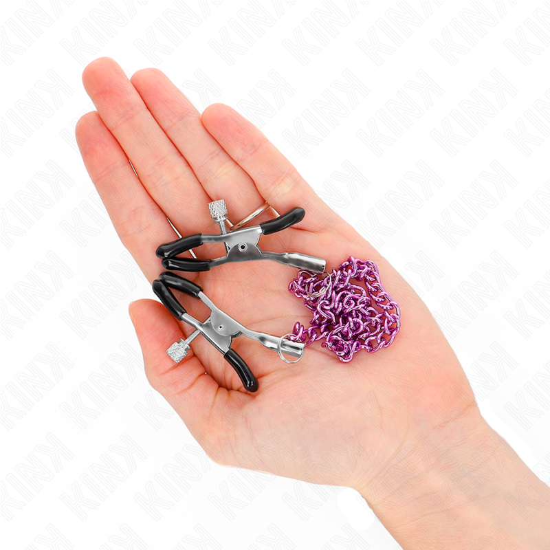 KINK - CHAÎNE PINCES À TÉTONS VIOLET 30 CM