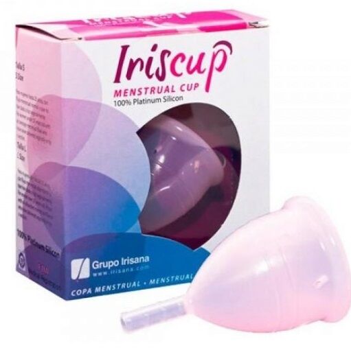IRISCUP - GRANDE COUPE MENSTRUELLE ROSE + POCHETTE DE STÉRILISATION GRATUITE