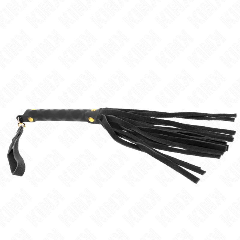 KINK - MINI-FOUET EN DAIM NOIR 30 CM