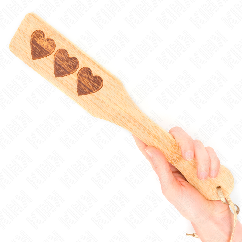 KINK - PALETTE BAMBOU DESIGN CŒUR 32 X 5,5 CM