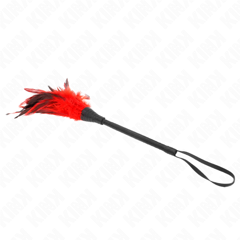 KINK - RED MAIDS HORNFORM CHATOUILLE PLUMES DE POULET 36 CM