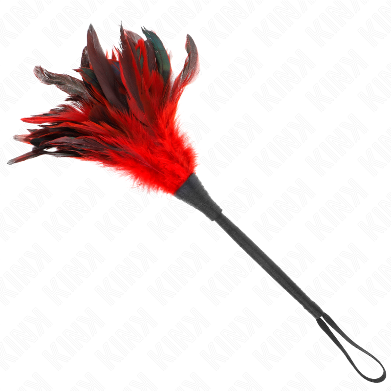 KINK - RED MAIDS HORNFORM CHATOUILLE PLUMES DE POULET 36 CM