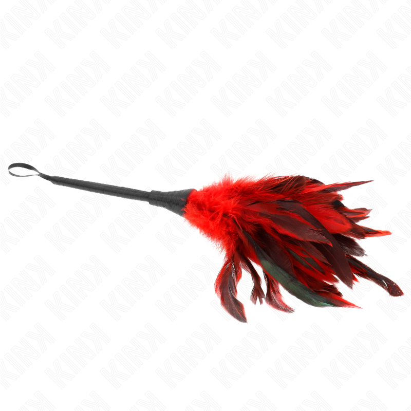 KINK - RED MAIDS HORNFORM CHATOUILLE PLUMES DE POULET 36 CM