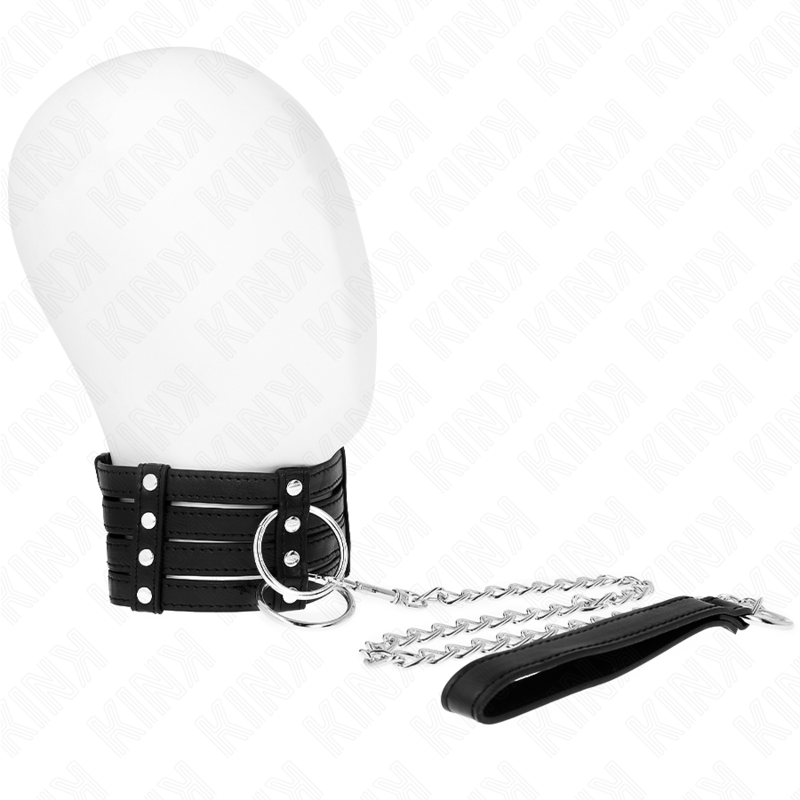 KINK - COLLIER AVEC CEINTURE 65 CM STYLE SOUMIS AJUSTABLE 35-51 CM X 7 CM