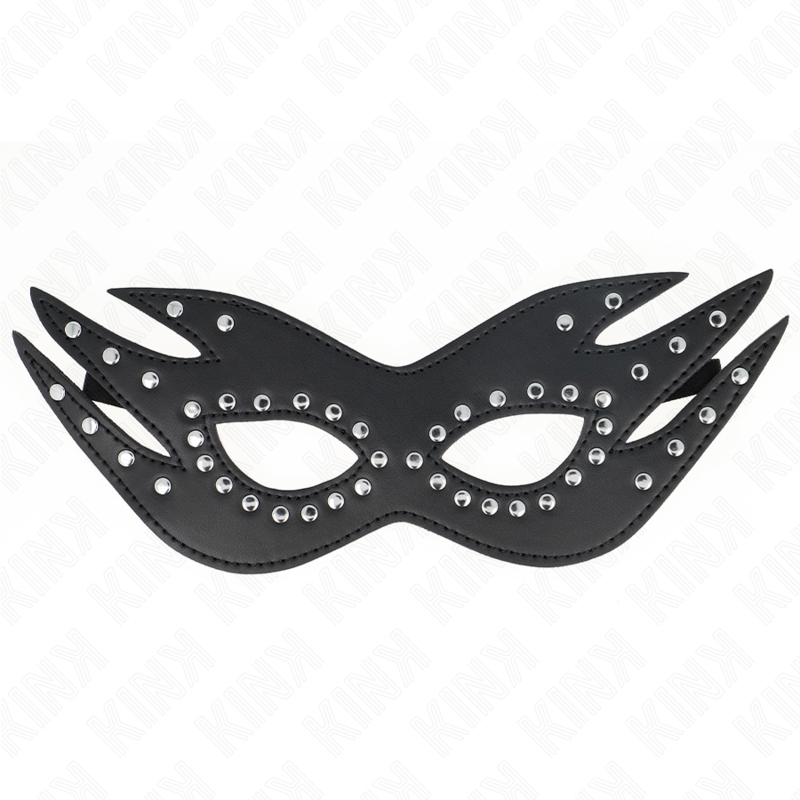 KINK - MASQUE EN SIMILICUIR AVEC RIVETS MODÈLE 3 26 x 9,5 CM