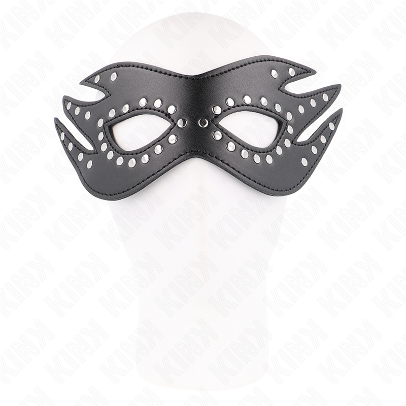 KINK - MASQUE EN SIMILICUIR AVEC RIVETS MODÈLE 3 26 x 9,5 CM