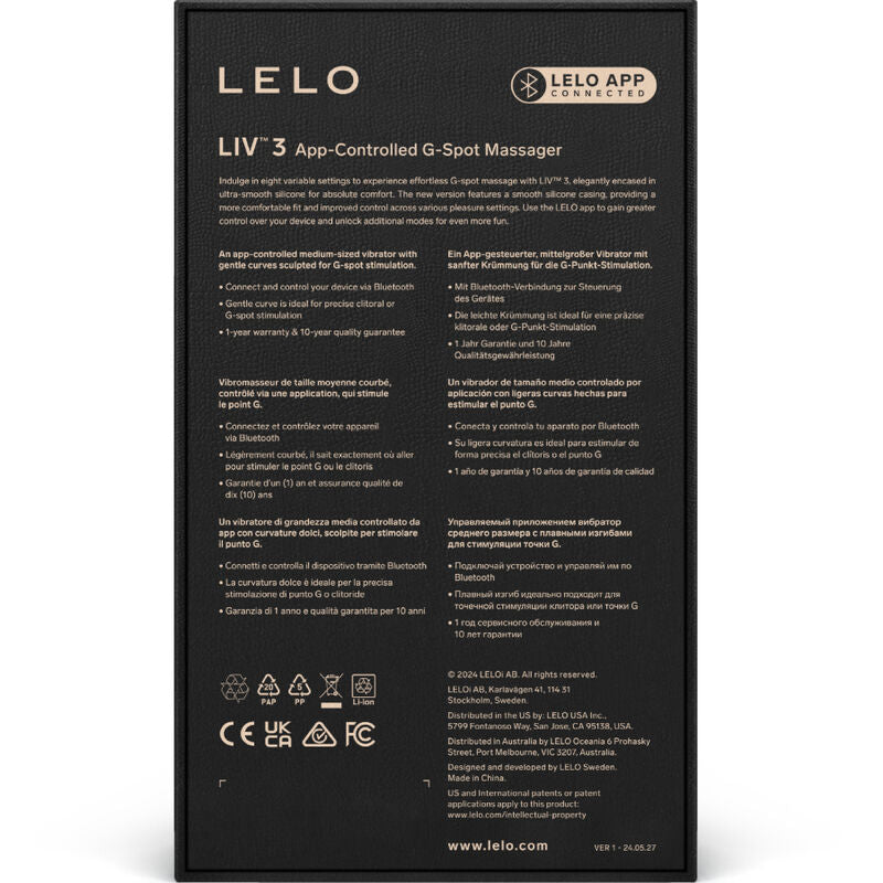 LELO - LIV™ 3 STIMULATEUR DU POINT G BLEU