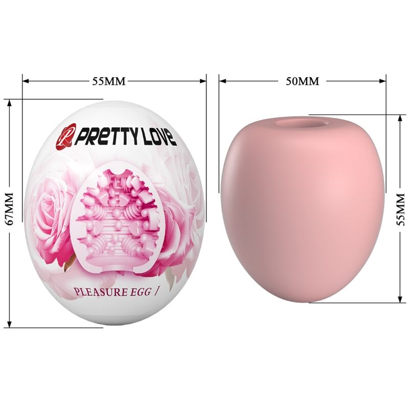 PRETTY LOVE - MASTURBATEUR MASCULIN ŒUF ROSE