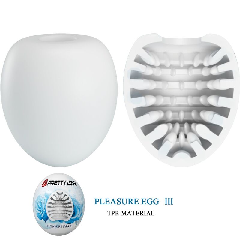 PRETTY LOVE - MASTURBATEUR MASCULIN BLANC D'ŒUF