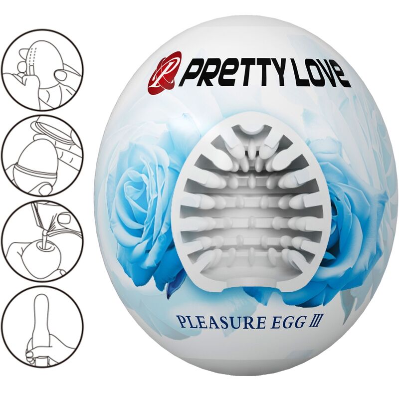 PRETTY LOVE - MASTURBATEUR MASCULIN BLANC D'ŒUF