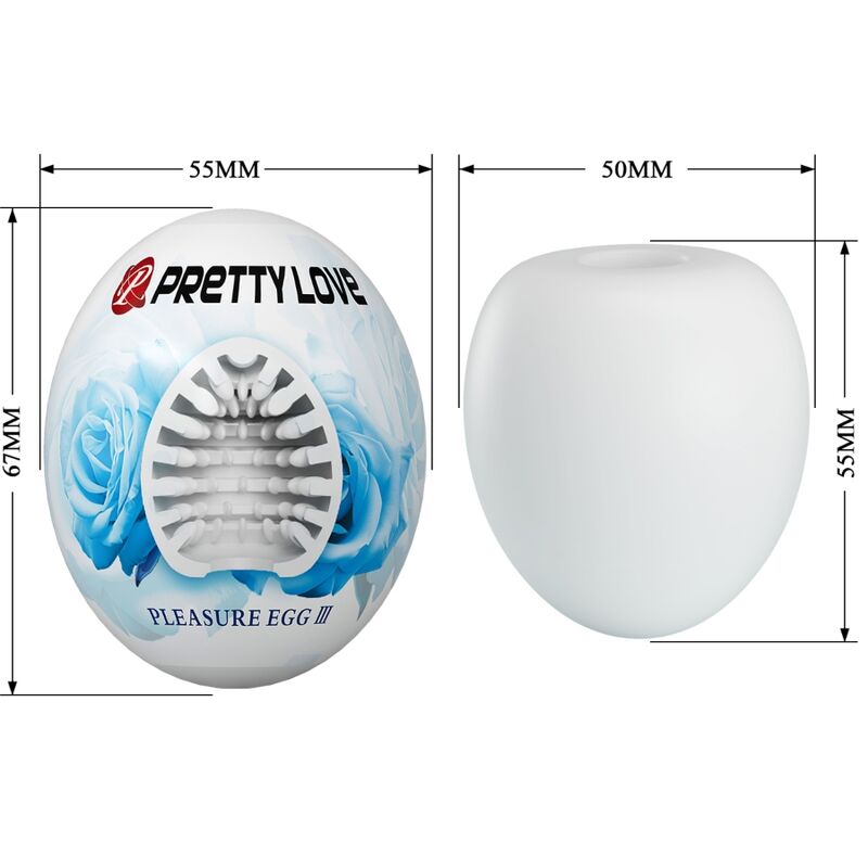 PRETTY LOVE - MASTURBATEUR MASCULIN BLANC D'ŒUF