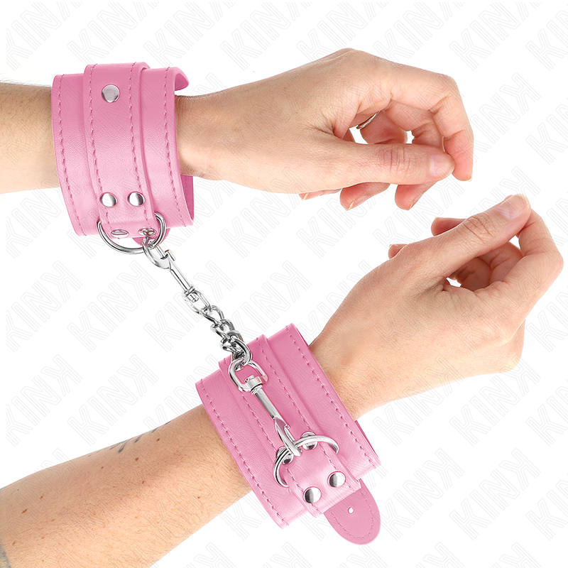 KINK - MENOTTES SIMPLES ROSES RÉGLABLES 20-23 CM X 5,5 CM