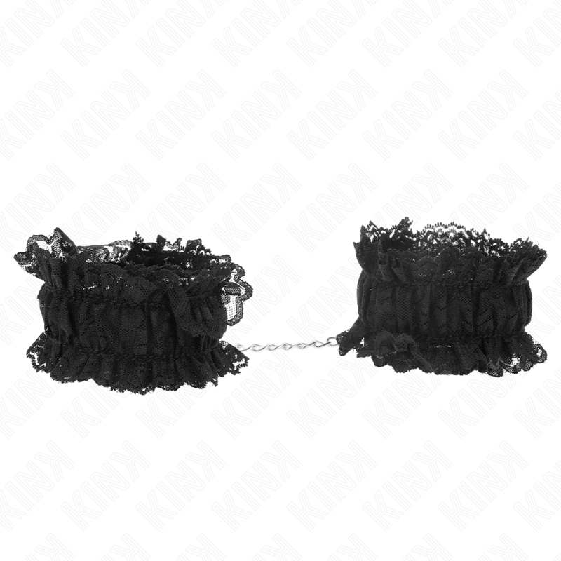 KINK - MENOTTES ÉLASTIQUES EN DENTELLE NEGRO