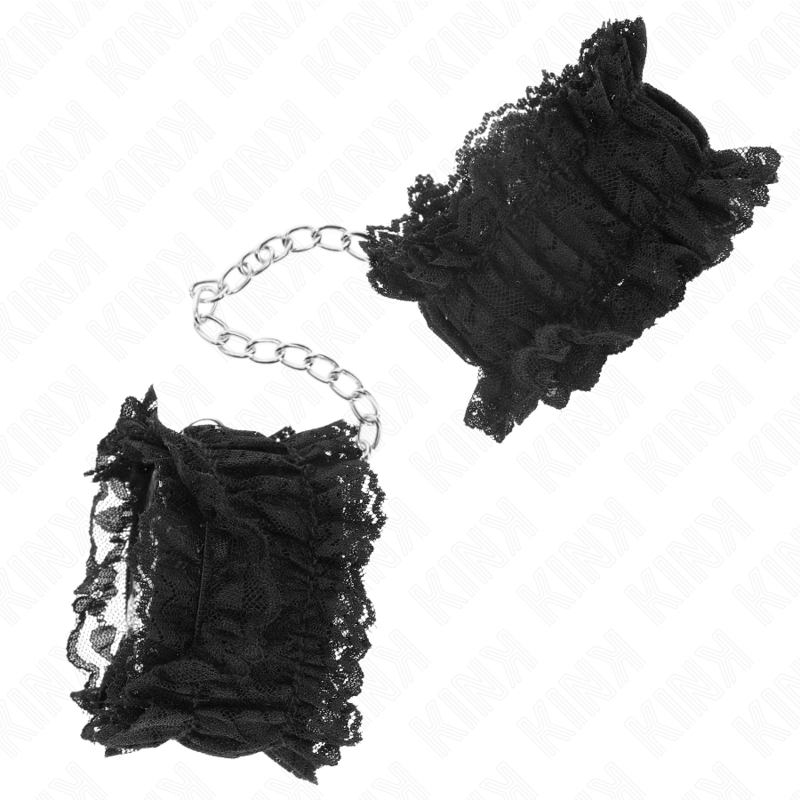 KINK - MENOTTES ÉLASTIQUES EN DENTELLE NEGRO
